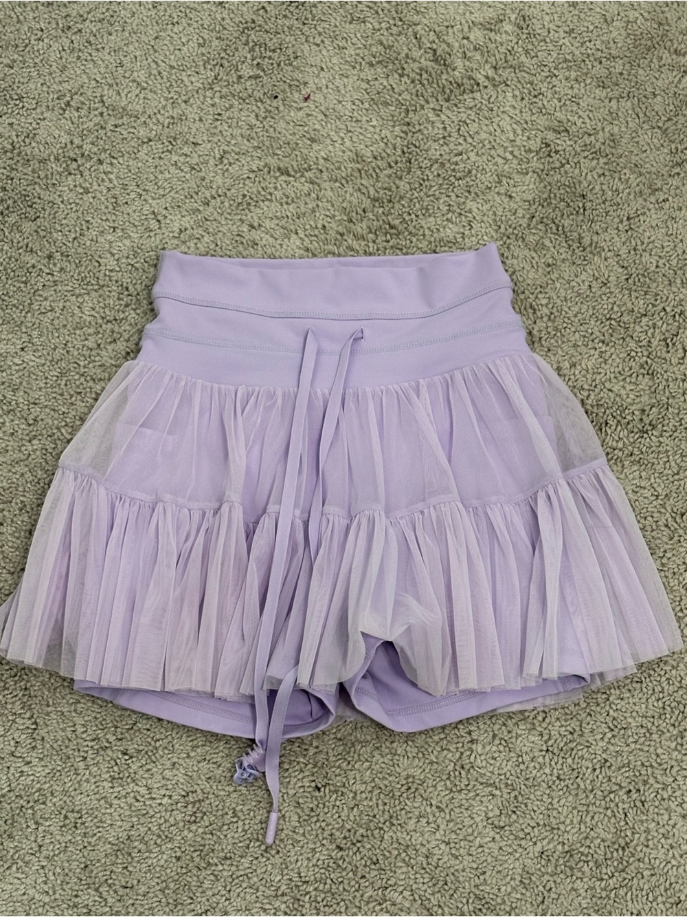 POPFLEX Digital Lavender Pirouette Skort with Drawstring
